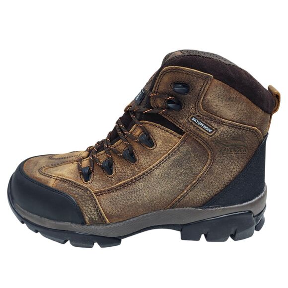 Avenger Safety Workboots Insulated Hiker Mens 10.5EE Comp Toe Leather Waterproof - Picture 4 of 16